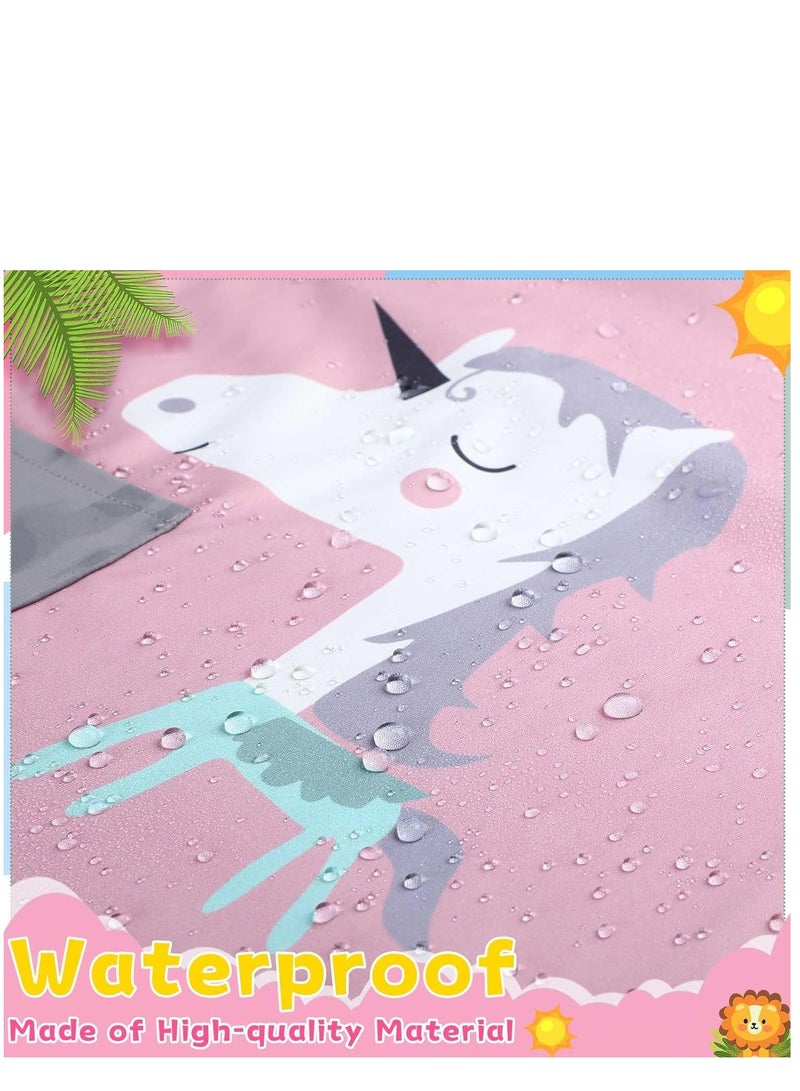 KASTWAVE 2 Pack Kids Apron Waterproof Artist Painting Apron with Pockets Chef Art Smock for Girls Boys Cooking Baking Art - Image 4