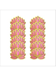 Rise-N-Shine Rise N Shine Lotus Flower Hangings for Decoration Wall Hangings for Temple Home Dcor Diwali Decoration Items for Home Decor Door Hanging Pooja Room Decoration 4 Inch 12  - Image 5