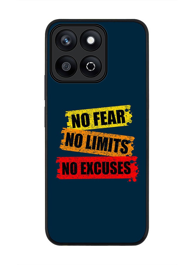 Stylizedd For Honor X7c 4G Case,Slim fit Camera Protection, Shockproof Thin Phone cover  - No Fear Limits Excuses  - Image 1