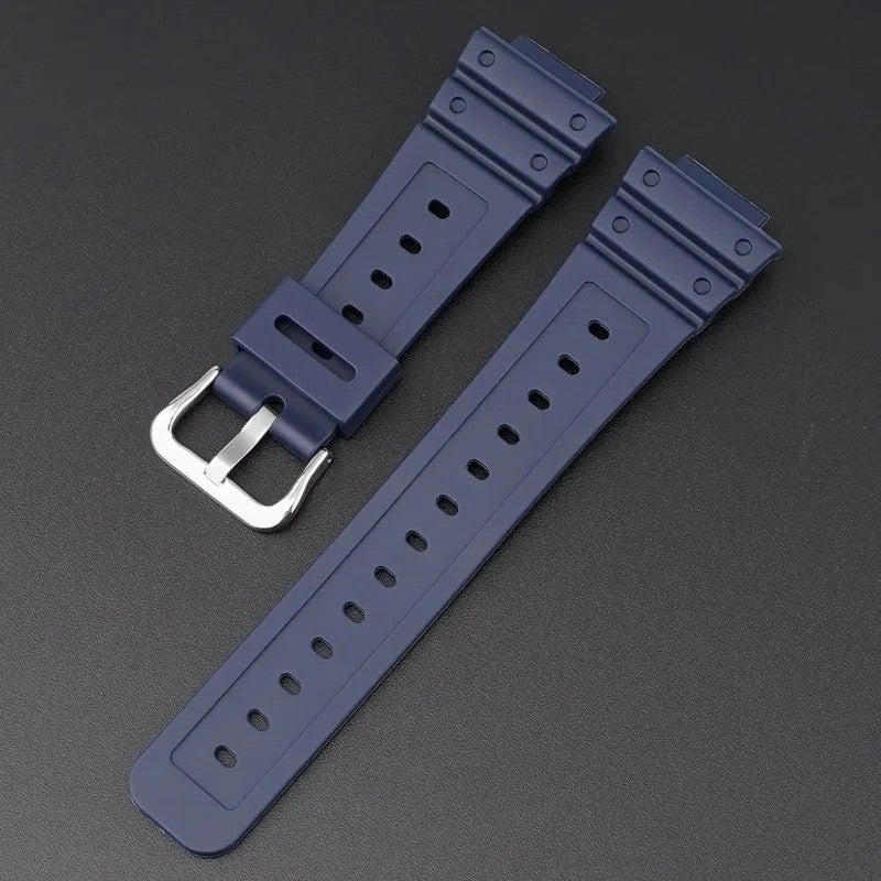 Bluejw Replacement Rubber Strap for Casio G-SHOCK GA-2100 DW-5600 – 16mm TPU Sport Watch Band with Stainless Steel Buckle - Image 3