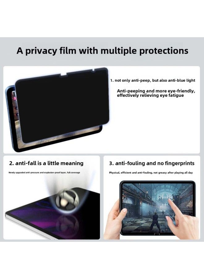 For 2024 Apple IPadPro11 Inch 360 ° Anti-peep Film Apple Air13 Four-sided Anti-peep Film-Color:360 ° All-round Four-side Peep-proof Anti-fingerprint Anti-dazzle Film (bare Film)-Size:iPad Air 11 Inch 2024 - Image 3