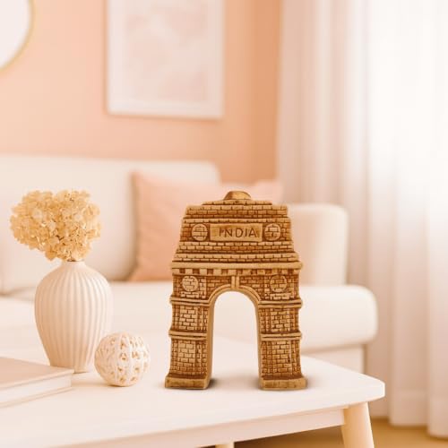 Xtore Ceramic India GATE Show Piece for Home Decor (Pack of 1, Cream) - Image 1