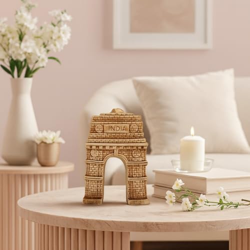 Xtore Ceramic India GATE Show Piece for Home Decor (Pack of 1, Cream) - Image 3