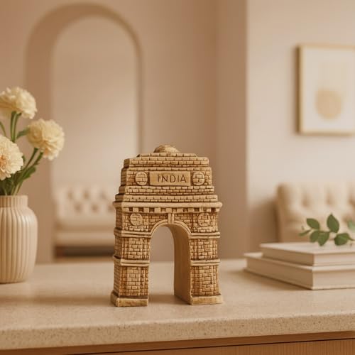 Xtore Ceramic India GATE Show Piece for Home Decor (Pack of 1, Cream) - Image 5