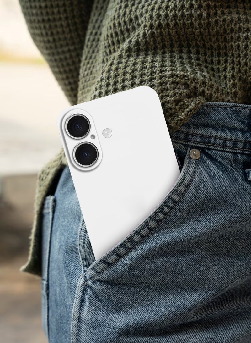 CATANES 2Packs Thin Case for iPhone 16 Plus , Back Cover Sturdy Durable Ultra-Thin Case Drop Protection Cover Clear - White - Image 5