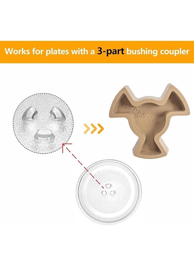 GMORO 2PCS Microwave Turntable Motor Coupler Microwave Oven Turntable Roller Guide Support Glass Tray Drive Coupling Replacement, Shaft Length - 0.59inch  - Image 5