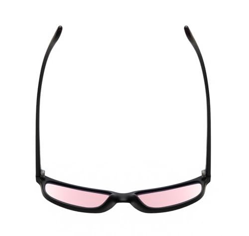 Calabria Noah Panthos Pink Tint FL-41 Glasses Matte Black Men Women Migraine Glasses FL41 Fluorescent Blue Light Sensitivity - Image 5