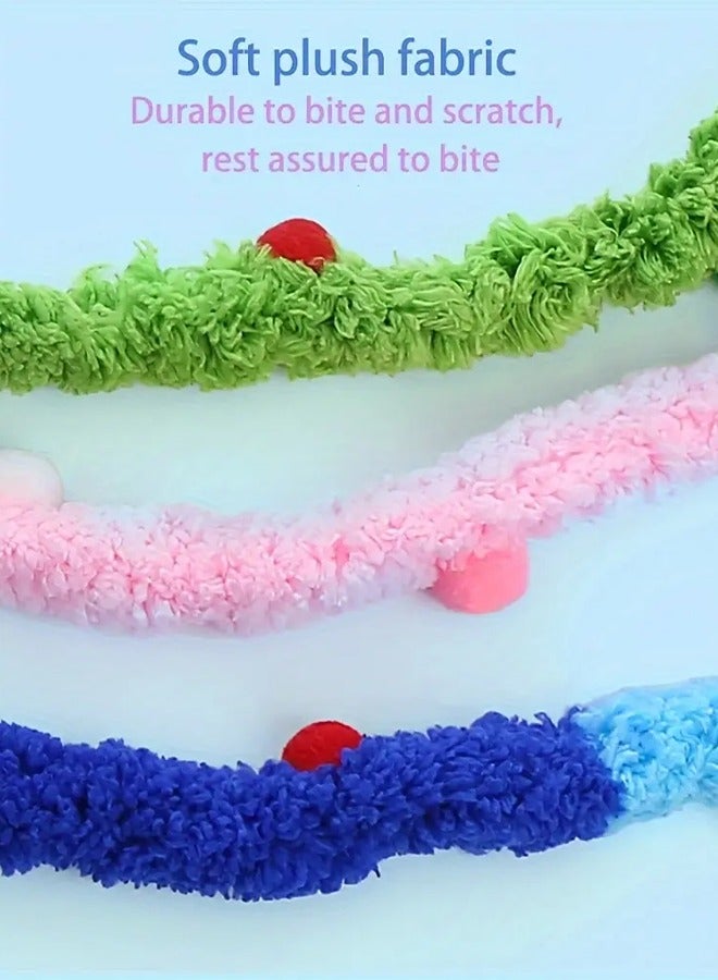 1 Piece Cat Toys Interactive Cat Wand Toys with Feather and Bell Safe Cat Teaser Catcher Stick Toy Colorful  for Cats Kittens Training Pets Exerciser - Image 3