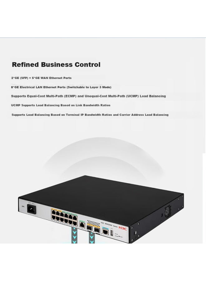 H3c Msr2600-15-x1-xs Multi-wan + 8 Lan Gigabit Enterprise Vpn Router, 500 Devices, Ipv6/firewall/internet Behavior Management - Image 2