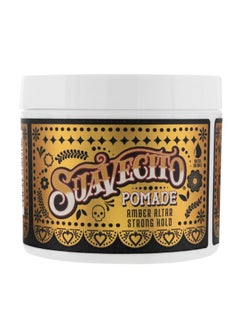SUAVECITO Amber Altar Firme (Strong) Hold Pomade Fall Edition 4 Oz - Medium Shine Water Based Wax Like Flake Free Hair Gel - Easy To Wash Out - All Day Hold For All Hairstyles  - Image 1