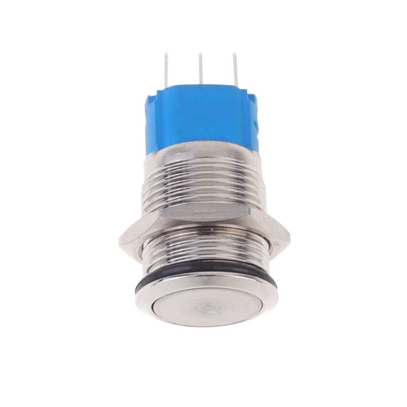 Stainless Steel Push Button Switch 12V 24V for Industrial Control and Automotive Power Supply - Image 1