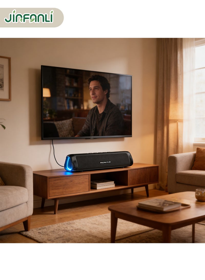 جين فان ل أنا مكبر صوت خارجي بصوت قوي، مقاوم للماء والغبار بمعيار IPX5، من النوع C، معادل صوت مخصص، بلوتوث 5.3، مكبر صوت محمول بتقنية بلوتوث للاستخدام في الهواء الطلق والتخييم - Image 5