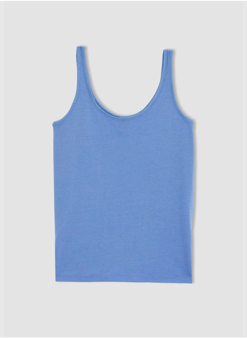DeFacto Regular Fit Strappy Slogan Print Vest