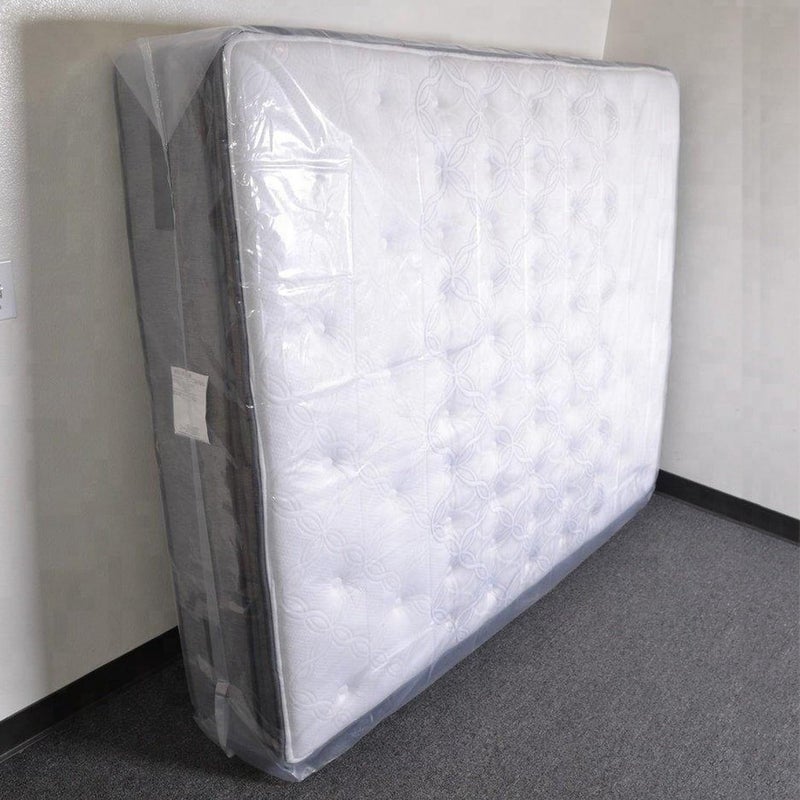 KINGPLAST Mattress Bags for Moving and Storage, Heavy Duty 2 Pack King/Queen Plastic Mattress Clear Plastic Disposal Mattress Storage Bag,100% Waterproof and dustproof Mattress Cover/Protector - Image 3