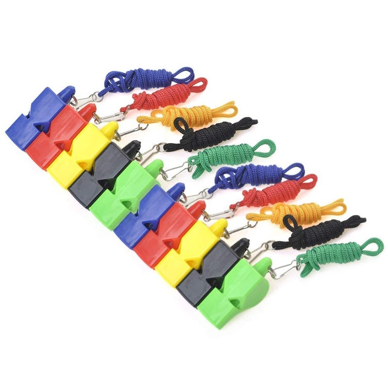Gmefvr Referee Whistle High Sound use Multi Purpose Sports Games Pack of 2 (Multicolor Plastic High Sound) - Image 1