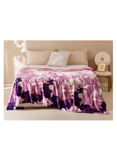 RISHAHOME Light weight Extra Soft King Size Solid Blanket all season Flannel Fleece Throw Blanket 200x230cm 100% Polyester-Multicolor  - Image 2