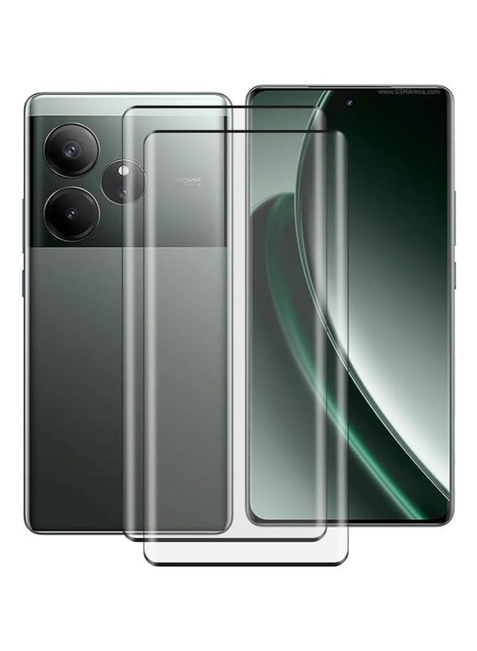 2Pack Screen Protector Tempered Galss, High Clear [Bubble Free] Screen Tempered Glass Protective Film for Realme GT 6  - Image 1