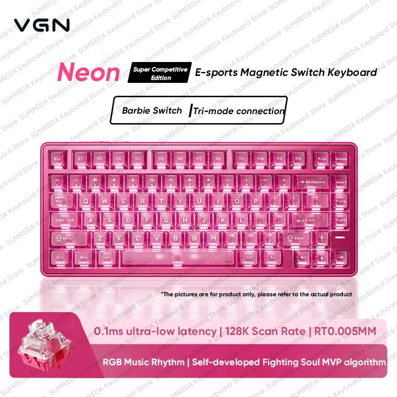 ز ن V  لوحة مفاتيح VGN Neon Super Competitive Edition - Image 3