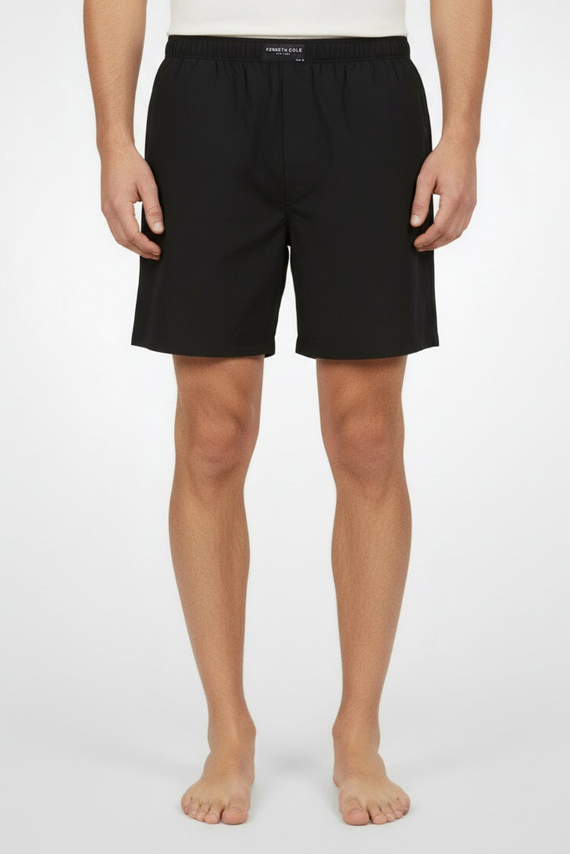 Kenneth Cole Men Brand Logo Boxer, Black - Image 1