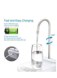 ELTRAZONE Water Pump for  Water Bottle Dispenser Electric Water Pump Automatic Water Bottle Pump Dispenser for 5 Gallon Bottle(White  - Image 3