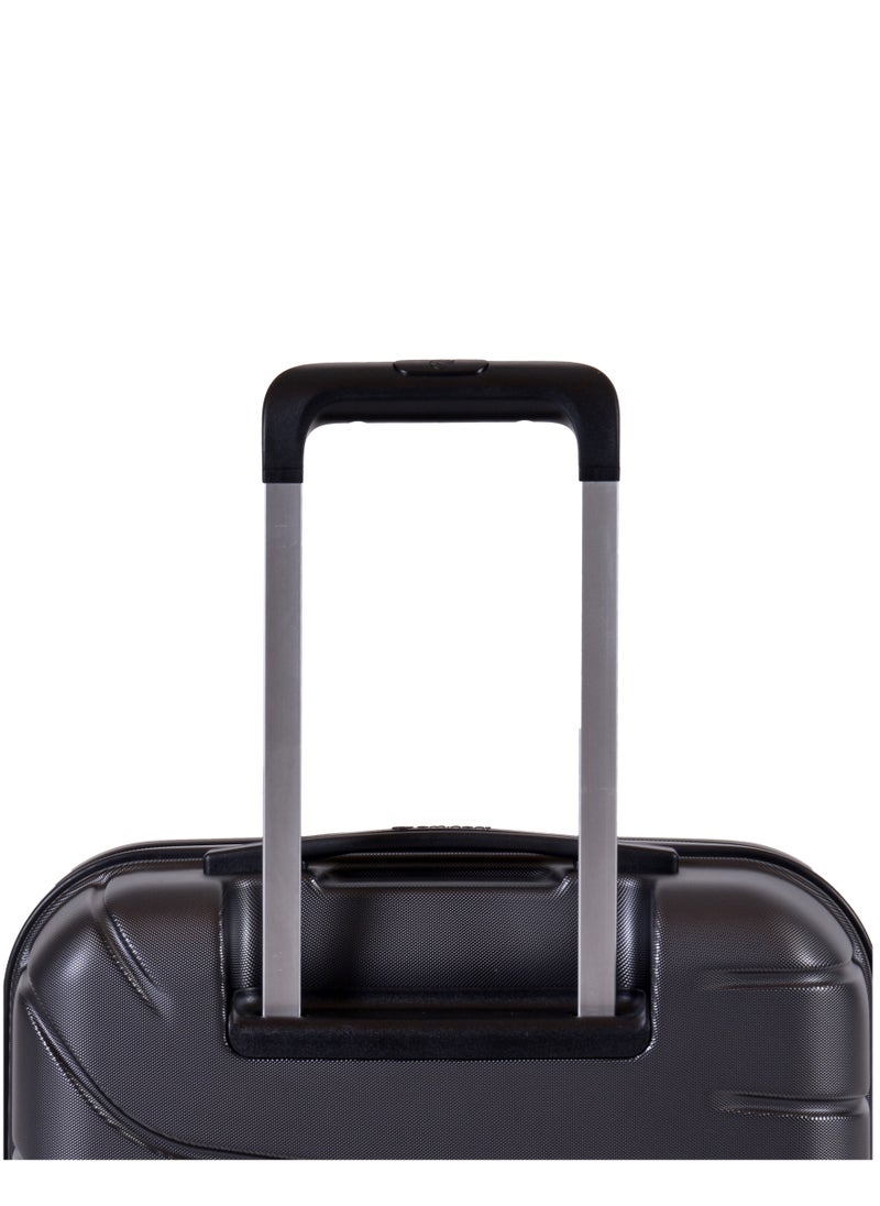 eminent - Voyager Hard side Travel Case Luggage Trolley Makrolon Lightweight with 4 Quiet Double Spinner Wheels Suitcase with TSA Lock KH91 Dark Grey - Image 1