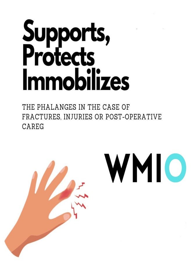 WMIO Finger Cot Splint Designed for injuries, fractures, or burns (Finger below 2.5 inches, S) - Image 3
