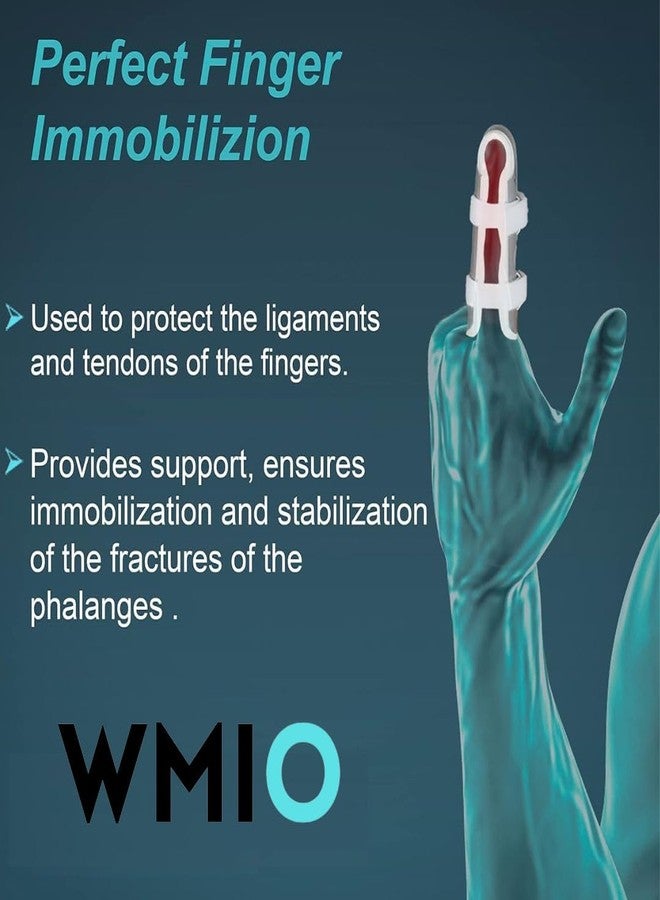WMIO Finger Cot Splint Designed for injuries, fractures, or burns (Finger below 2.5 inches, S) - Image 5
