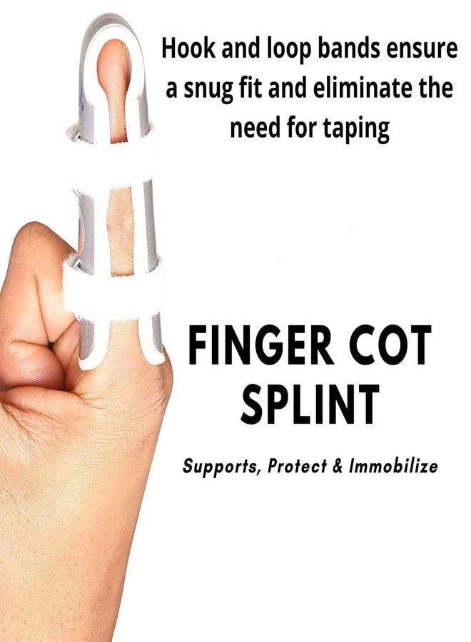 WMIO Finger Cot Splint Designed for injuries, fractures, or burns (Finger below 2.5 inches, S) - Image 4