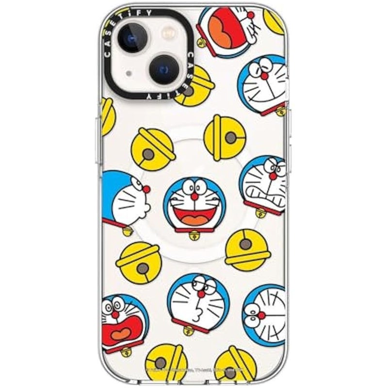 Casetify Clear iPhone 13 Case 【Doraemon Co-Lab/Not Yellowing / 6.6ft Drop Protection/Compatible with Magsafe】 - Doraemon Icon - Clear - Image 2