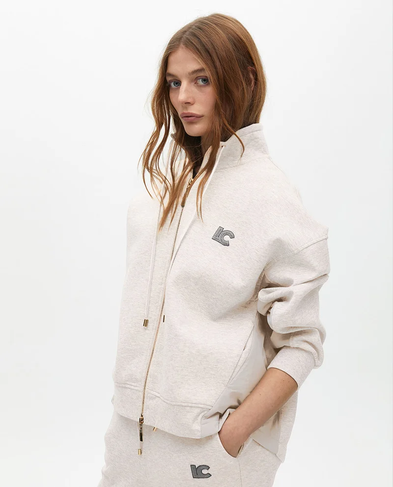 لولا كساديمونت سويت شيرت بسحاب وتفاصيل جانبية