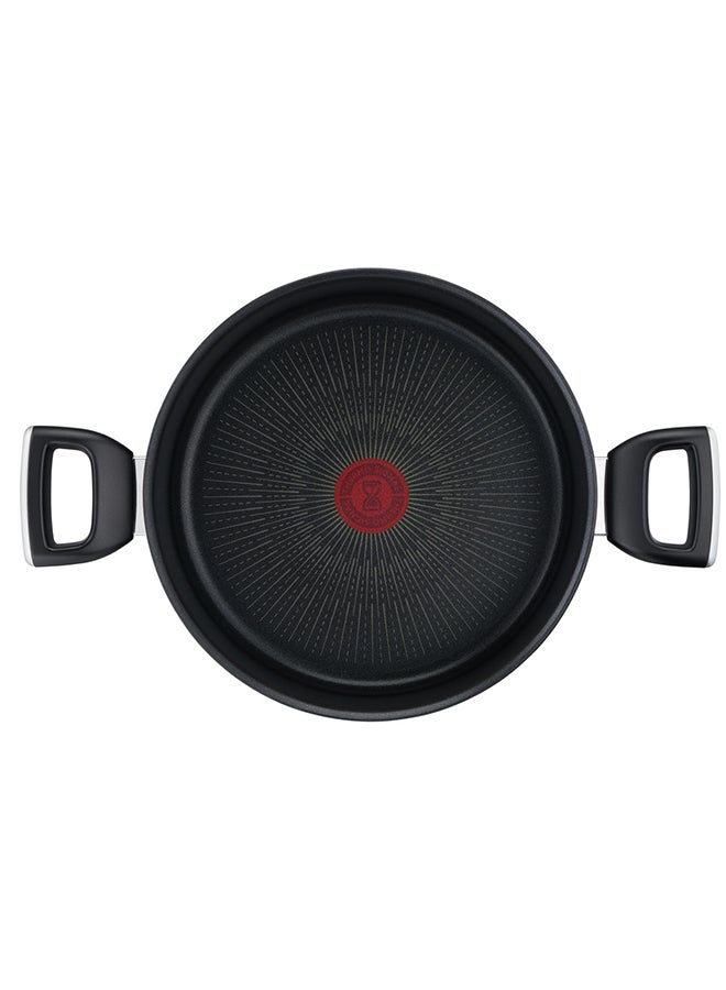 Tefal Unlimited All Hobs + Induction, Ultra Resistant Non-Stick Thermo-Signal Stewpot With Glass Lid, 2.9L. Black - Image 4