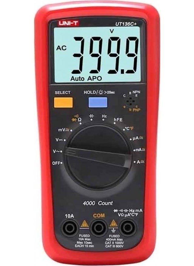Uni-T Ut 136C+ Digital Multimeter Measurement Instrument