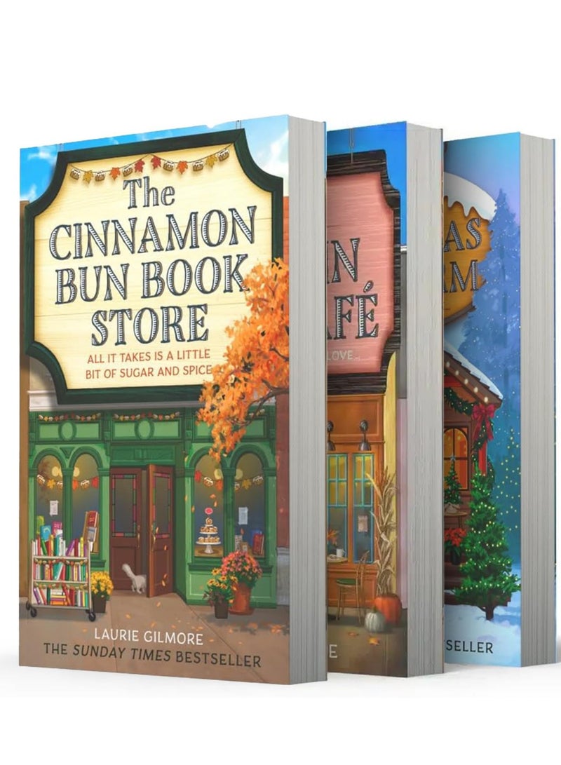 Dream Harbor Series 3 Books Collection Set By Laurie Gilmore (The Christmas Tree Farm, The Cinnamon Bun Book Store and The Pumpkin Spice Café) - Image 1