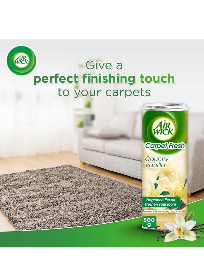 Air Wick Carpet Fresh Powder, Country Vanilla Scent, 2x500g - Image 4