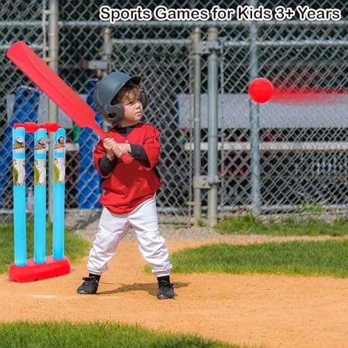 FunBlast Cricket Set with Bat, Stumps & Ball, Sports Games for Kids 3+ Years Bat Ball Set - Best Birthday Return Gifts for Kids - Multicolor (Small) - Image 3