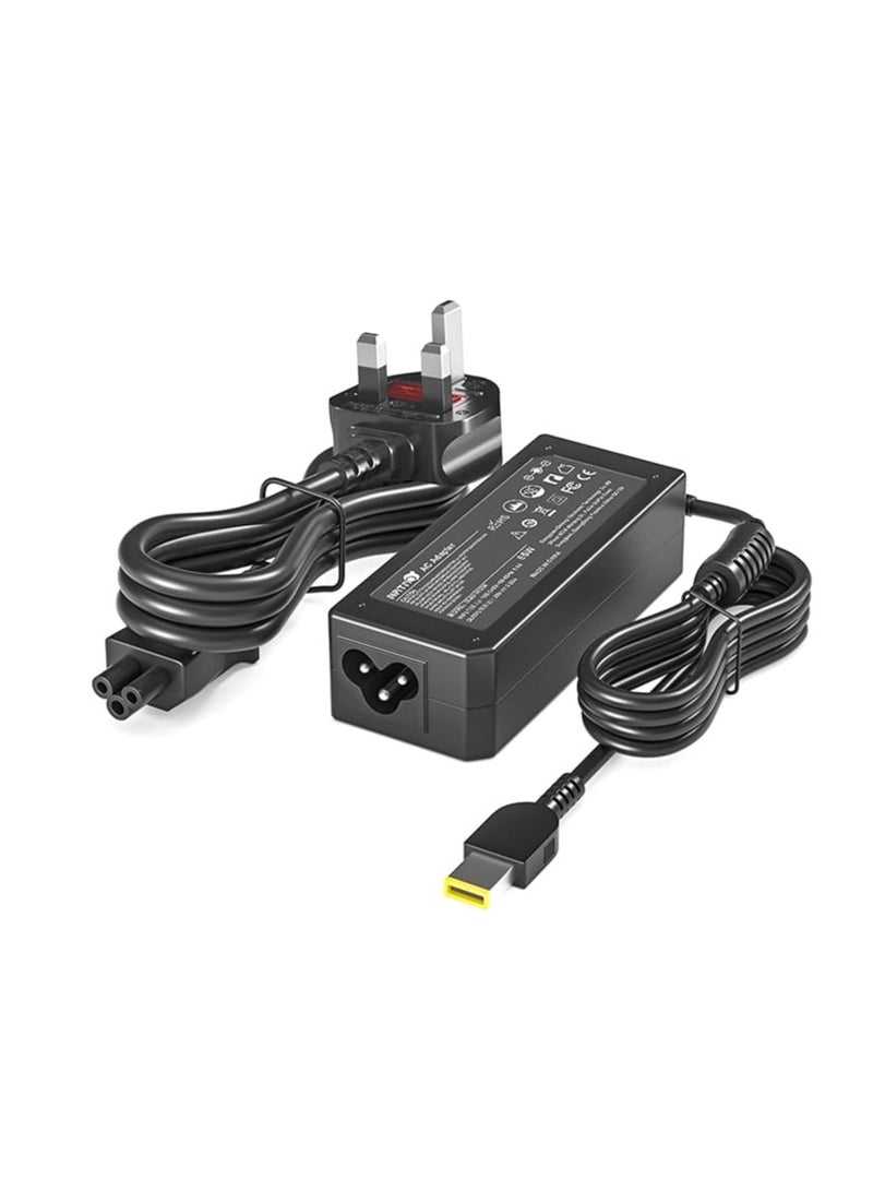 Terabyte 65W 20V 3.25A AC Adapter for Lenovo Z40 Z50 Z50-70 Z50-75 G40 G50 G50-70 G50-80 Thinkpad L440 L460 L470 T440 T450 T460 T470 T540 T560 X230 X240 X250 Power Cord - Image 1