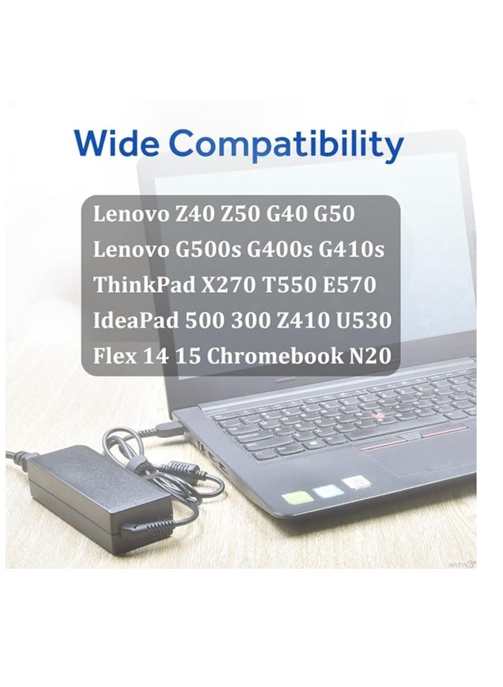 Terabyte 65W 20V 3.25A AC Adapter for Lenovo Z40 Z50 Z50-70 Z50-75 G40 G50 G50-70 G50-80 Thinkpad L440 L460 L470 T440 T450 T460 T470 T540 T560 X230 X240 X250 Power Cord - Image 4