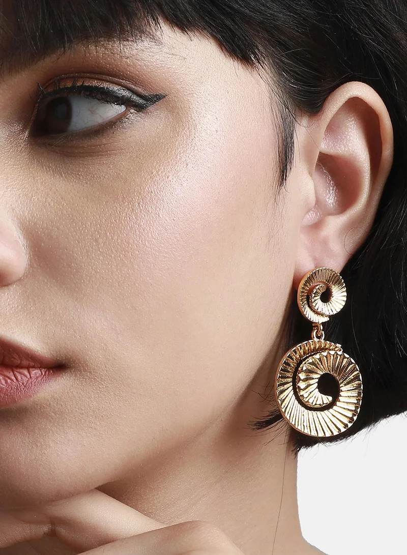 سوهي الذهب انخفاض الاقراط دوامة معدنية