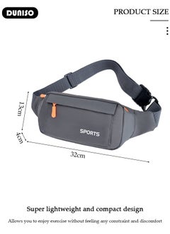 DUNISO Waist Pack for Men Women, Crossbody Waist Bag Pack Belt Bag for Travel Walking Running Hiking Cycling, Pouch Hip Bum Bag Chest Bag with Adjustable Strap For Gym Fitness Workout Travel Work Commuting  - Image 4