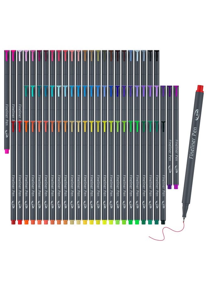 Vanstek 72 Colors Journal Planner Colored Pens, Fineliner Pens For Journaling, Writing Coloring Drawing, Note Taking, Calendar, Planner, Art Office School Gift Supplies  - Image 1