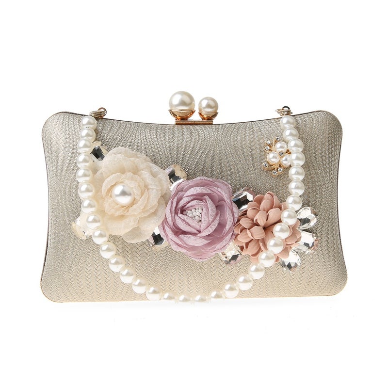 New Cute Flower Bag Fashion Pillow Bag Socialite Banquet Bag Dress Bag Wedding Beauty Skirt Matching Practical Lady - Image 3