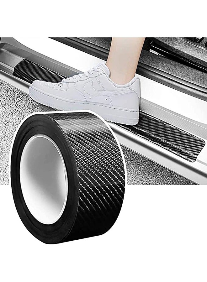 Generic 5cmx10M Car Door Sill Protector Car Door Guard Bumper Protector Sticker Anti Scratch Carbon Fiber - Image 1