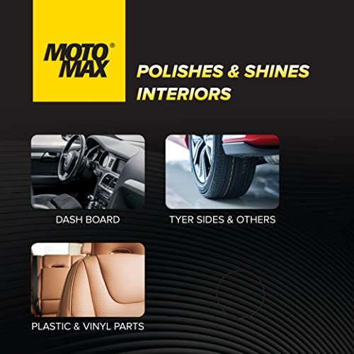 Motomax Dashboard Polish,100ml. Restore, shine dull dashboards. Protect from UV rays, cracking, fading & sun heat. Safe on tyre, rubber, plastic, vinyl parts - Image 3