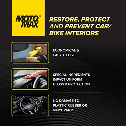 Motomax Dashboard Polish,100ml. Restore, shine dull dashboards. Protect from UV rays, cracking, fading & sun heat. Safe on tyre, rubber, plastic, vinyl parts - Image 2