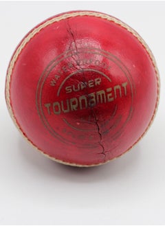 Seven 7 Cricket ball Tournament Red Stitch Ball SEVEN MSD  - Image 1