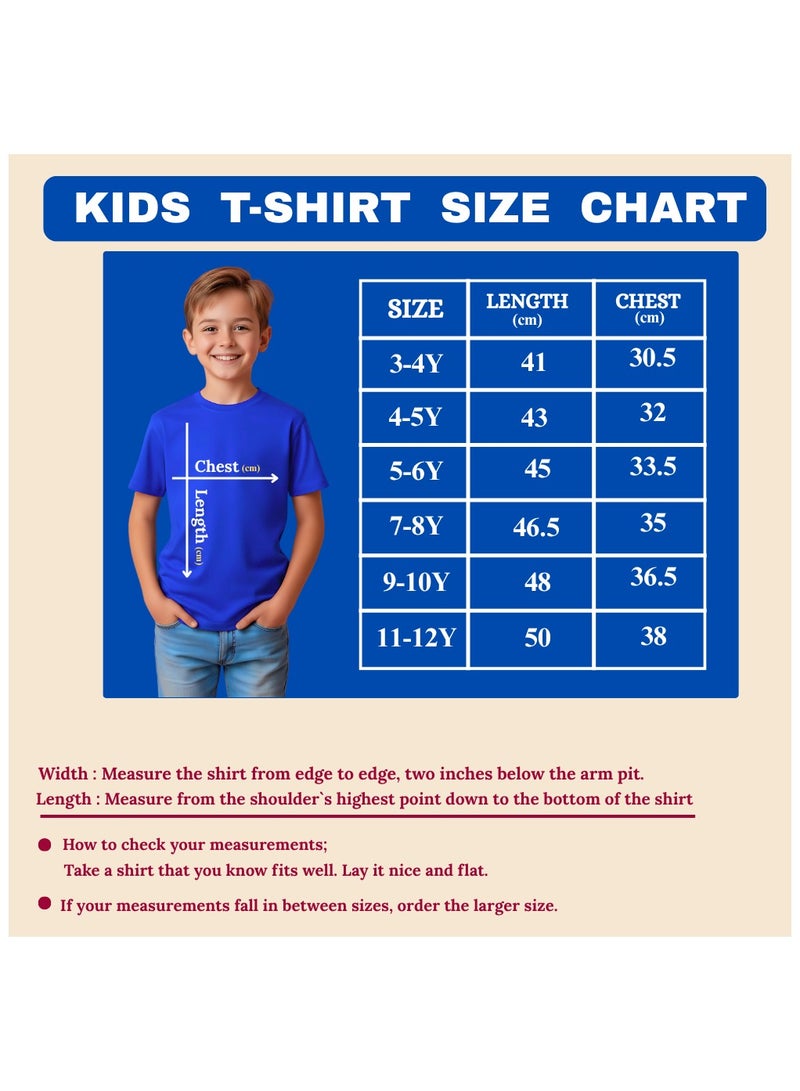 PRINTSHOP4ME Kids I LOVE UAE Tshirts for Celebrating National Day Round Neck Tshirt for Unisex UAE Design Printed Tshirt for Boys and Girls Everyday Wear Short Sleeve Printed Kids T shirt - Image 3