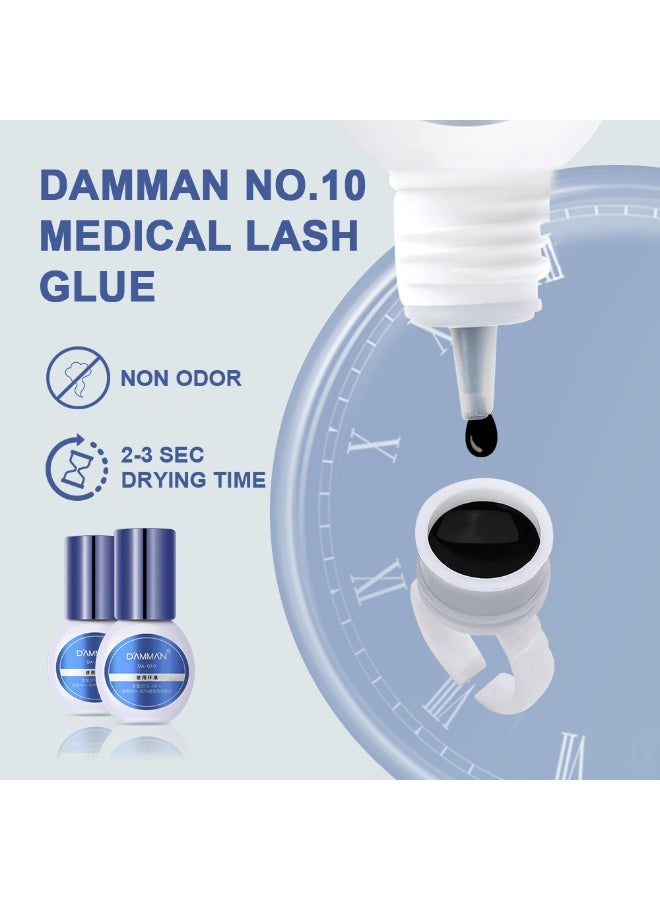 D'AMMA'N Medical Grade Eyelash Glue Quick Drying 5ml - Image 4