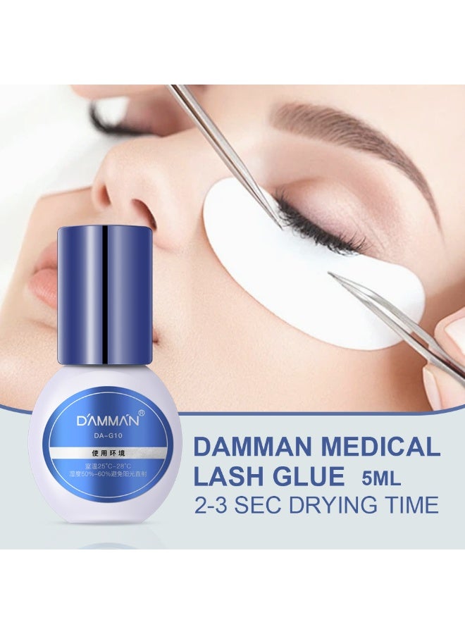D'AMMA'N Medical Grade Eyelash Glue Quick Drying 5ml - Image 5