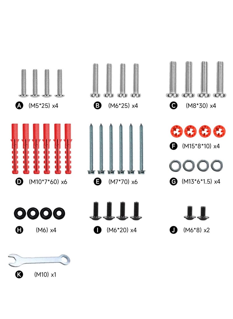 TV Wall Bracket for 55-85 inch Screens, Rotary/Tilt TV Base with Articulated Double Arms, TV Wall Mount for LED Screen/4K TV, Max Vesa 600x400 mm, Supports up to 68.2 kg - Image 5