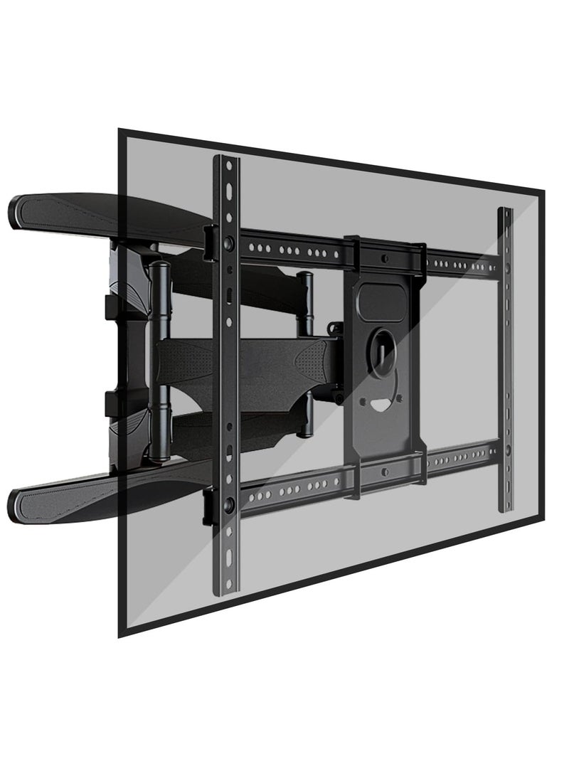 TV Wall Bracket for 55-85 inch Screens, Rotary/Tilt TV Base with Articulated Double Arms, TV Wall Mount for LED Screen/4K TV, Max Vesa 600x400 mm, Supports up to 68.2 kg - Image 1
